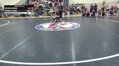 120 lbs Cons. Round 2 - Gannon Faber, Martin County Red Bulls vs Colton Tapper, MN Elite