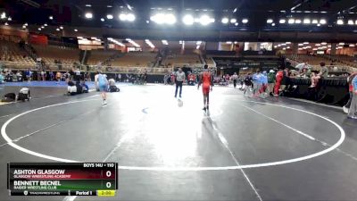 110 lbs Round 4 - Bennett Becnel, Raider Wrestling Club vs Ashton Glasgow, Glasgow Wreestling Academy