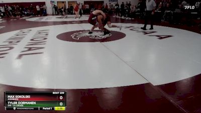 184 lbs Cons. Semi - Max Sokolski, Augsburg vs Tyler Dormanen, UW - La Crosse