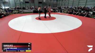 195 lbs Round 4 (6 Team) - Darion Bitz, North Dakota Blue vs Cooper Williams, LA