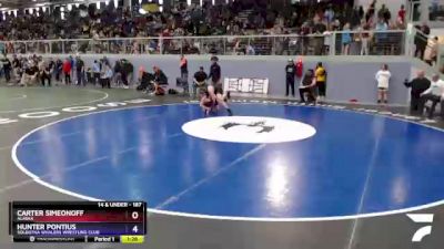 187 lbs Rr2 - Carter Simeonoff, Alaska vs Hunter Pontius, Soldotna Whalers Wrestling Club