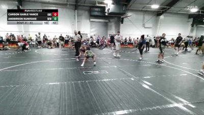 61 lbs Round 2 - Carson Gable Vance, Genesis Wrestling Club vs Anderson Kunitake, Morris Fitness Wrestling