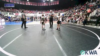 64 lbs Semifinal - Hollis Federico, Muskogee Rougher Youth Wrestling vs Ryker Bishop, Tiger Trained Wrestling