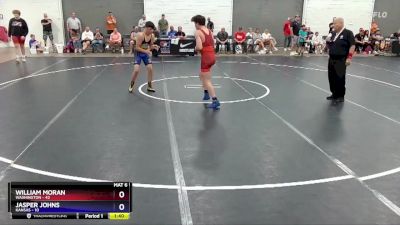 136 lbs Semis & 1st Wrestleback (8 Team) - William Moran, Washington vs Jasper Johns, Kansas