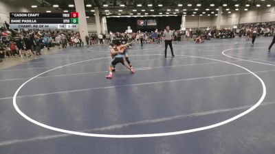113 lbs Champ. Rd Of 64 - Cason Craft, Threestyle Wrestling Of Oklahoma vs Dane Padilla, St. Pius X High School Wrestling