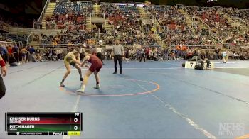 121 lbs Semifinal - Kruiser Burns, Grafton vs Pitch Hager, Velva