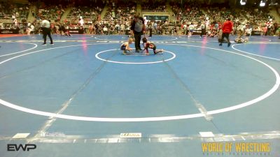 52 lbs Consi Of 32 #2 - Taquan Mizzell, Tahlequah Wrestling Club vs Lincoln Rich, Massa's Maniacs