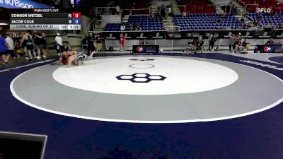 175 lbs Cons. Sub-rd Of 32 - Connor Wetzel, PA vs Jacob Cole, IN