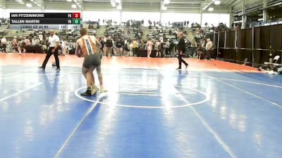 132 lbs Consi Of 64 #2 - Ian Fitzsimmons, PA vs Tallen Martin, VA