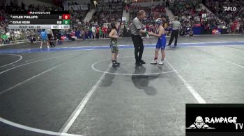 88 lbs Champ. Round 1 - Evan Heim, Rams vs Kyler Phillips, Jackson CO