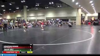 132 lbs Round 3 (10 Team) - Jonathan Downs, Iowa Gables vs Trevin Arlt, Nebraska Hawaiian Hammers