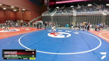 74 lbs Quarterfinal - Tucker Sayler, Thermopolis Wrestling Club vs Logan Elliott, Windy City Wrestlers
