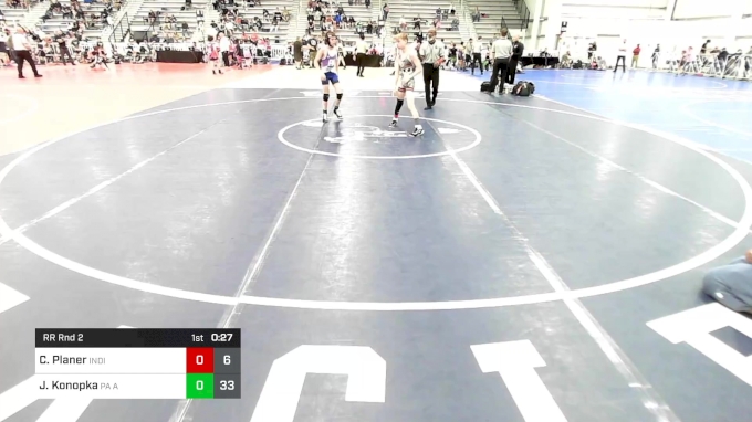 90 lbs Rr Rnd 2 - Carson Planer, Indiana Outlaws Red vs Jaxson Konopka ...