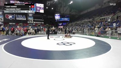 140 lbs Cons. Rd Of 16 - Zoey Haines, PA vs Mackenzie Pratt, IL