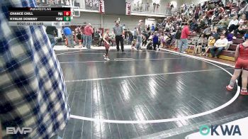 55 lbs Quarterfinal - Chance Chill, Perry Wrestling Academy vs Kynlee Domeny, Ponca City Wildcat Wrestling