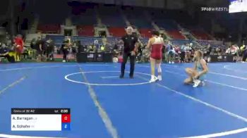 122 lbs Consi Of 32 #2 - Ariah Barragan, California vs Alana Schafer, North Dakota