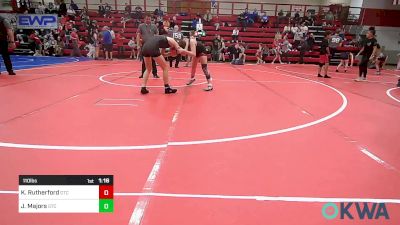 110 lbs Rr Rnd 2 - Kadence Rutherford, Grove Takedown Club vs Jadyn Majors, Grove Takedown Club