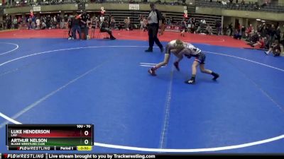 70 lbs Cons. Round 4 - Arthur Nelson, Blaine Wrestling Club vs Luke Henderson, LAW