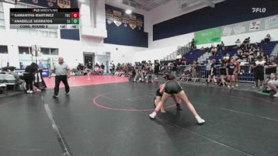 120 lbs Cons. Round 5 - Samantha Martinez, Threshold Wrestling Club vs Anabelle Serratos, Santa Ana