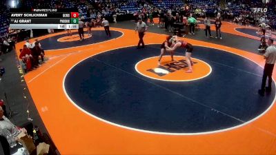 145 lbs Cons. Round 1 - AJ Grant, Chicago (Phoenix Military Academy) vs Avery Schlickman, Gibson City (G.C.-Melvin-Sibley)