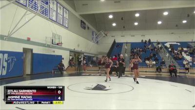 138 lbs 1st Place Match - Zitlali Sarmiento, Mt. San Antonio College vs Jasmine Macias, Mt. San Antonio College