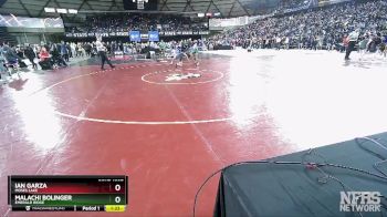 4A 106 lbs Champ. Round 1 - Malachi Bolinger, Emerald Ridge vs Ian Garza, Moses Lake