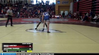 157 lbs Champ. Round 1 - Brody Hawtrey, Dubuque vs Nathaniel Dampier, Millikin