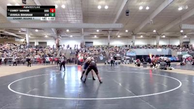 A 215 lbs Champ. Round 1 - Joshua Bingham, Anderson Co. High School vs Corey Savage, East Nashville Magnet School