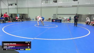 150 lbs Placement Matches (8 Team) - Thomas Belding, Oregon vs Karl Ludwig II, Virginia Blue