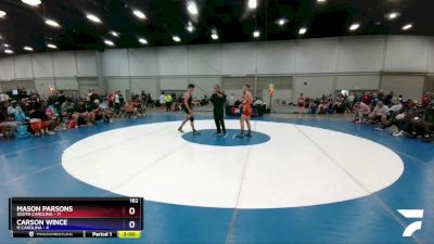 182 lbs Quarterfinals (8 Team) - Mason Parsons, South Carolina vs Carson Wince, N Carolina