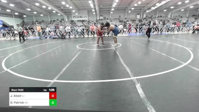 285 lbs Round Of 32 - Justin Abad, NJ vs Blayne Patrick, MS