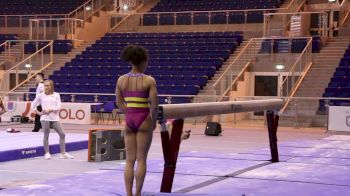 Sydney Barros (USA) Beam Routine Timer Dismount, Training Day 2 - 2018 City of Jesolo Trophy