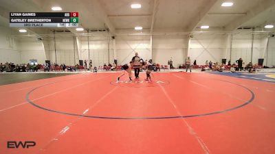 155 lbs 3rd Place - Liyah Gaines, Altus Girls vs Gateley Bretherton, Newkirk Girls