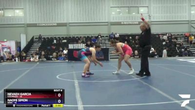 164 lbs Round 2 (8 Team) - Nevaeh Garcia, Colorado vs Naomi Simon, Iowa