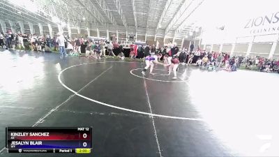 143 lbs Quarterfinal - Kinzley Sanchez, AZ vs Jesalyn Blair, WY