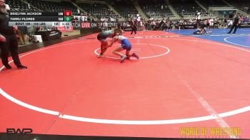105 lbs 2nd Place - Brielynn Jackson, Greater Heights Wrestling vs Yareli Flores, Raw Wrestling Club