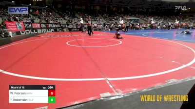 40 lbs Round Of 16 - Waylon Pearson, Barnsdall Youth Wrestling vs Titan Robertson, Toss Em Up