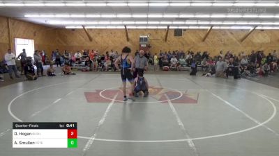 167 lbs Quarterfinal - Dylan Hogan, Bushkill vs Adam Smullen, Peterborough