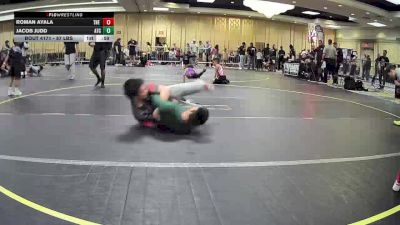 87 lbs Quarterfinal - Roman Ayala, The Valley WC vs Jacob Judd, Atc