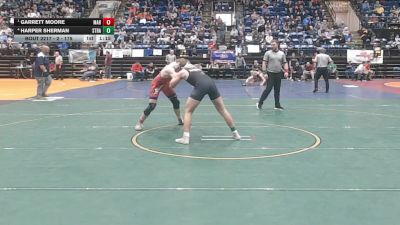 2 - 175 lbs Semifinal - Garrett Moore, Marion vs Harper Sherman, Strasburg