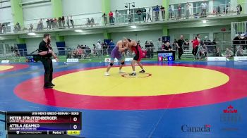 92kg Semifinal - Peter Strutzenberger, Lake Of The Woods WC vs Attila Adamko, London-Western WC