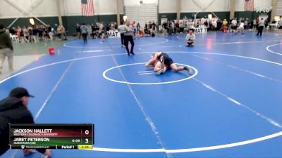 197 lbs Champ. Round 3 - Jaret Peterson, Augustana (SD) vs Jackson Hallett, Western Colorado University