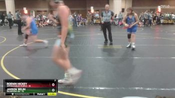 150 lbs Quarterfinals (8 Team) - Jaxson Belin, Roundtree WA vs Roenin Hickey, Untouchables Purple