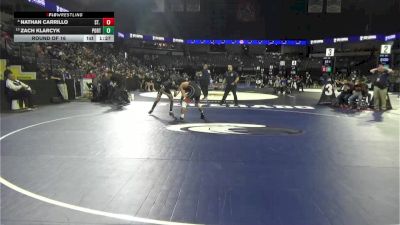 126 lbs Round Of 16 - Nathan Carrillo, St. John Bosco (SS) vs Zach Klarcyk, Porterville (CS)