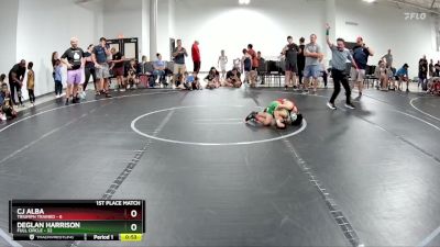 56 lbs Finals (2 Team) - Deglan Harrison, Full Circle vs CJ Alba, Triumph Trained