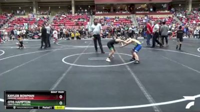 76 lbs Cons. Round 1 - Otis Hampton, Linn County Twisters vs Kayleb Bowman, Parsons Wrestling Club