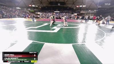 86 lbs Champ. Round 2 - Caleb Bennett, Gig Harbor Grizzlies Wrestling Club vs Adam Hall, Whatcom Wrestling Academy