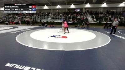 207 lbs 1st Place Match - Isabella Lorenzana, Surfside RTC vs Sandra Takara, Omaha Buena Vista High School Wrestling