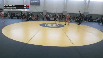 110 lbs Cons. Rd Of 16 - Kiara Minjarez, MAW vs Allison LeBlanc, Powell Wrestling Club