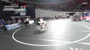 4A Boys 113 lbs Semifinal - Riley Vaughan, Sweet Home Boys vs Braiden Grochowsky, Estacada Boys